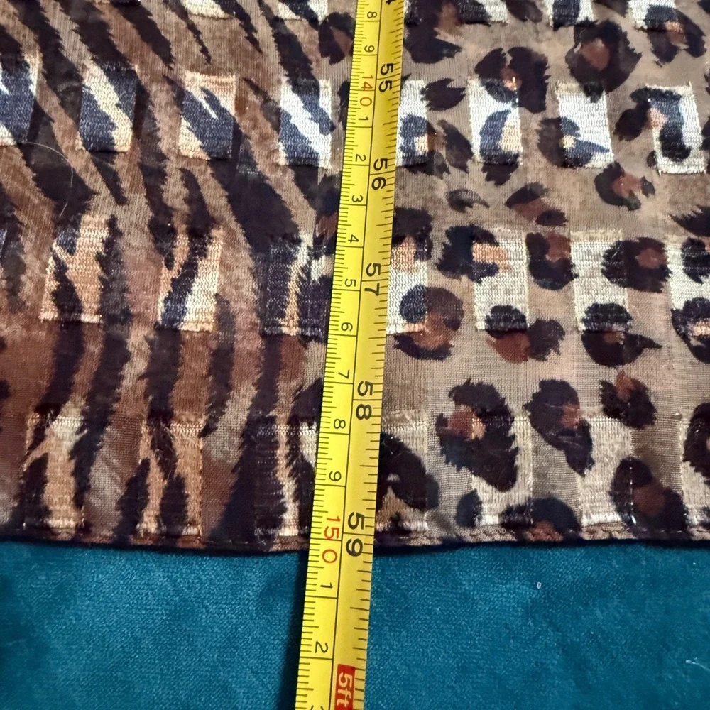 Animal Print Scarf Bundle 2 Pc Patchwork & Leopard‎ Polyester